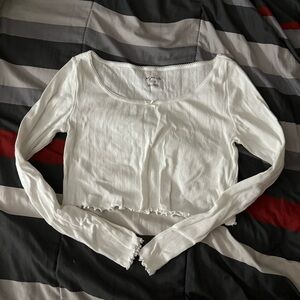 Urban Outfitters Eyelet Bow Top